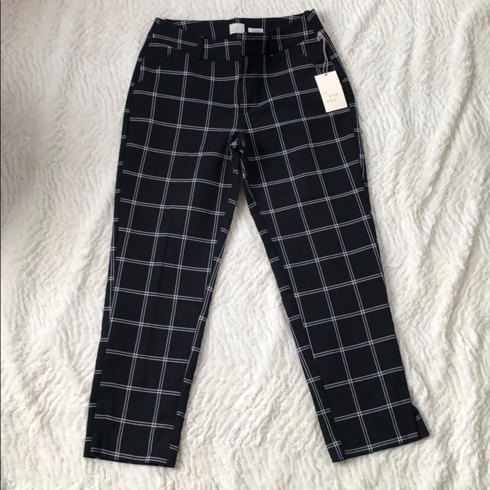 Checkered dress pants